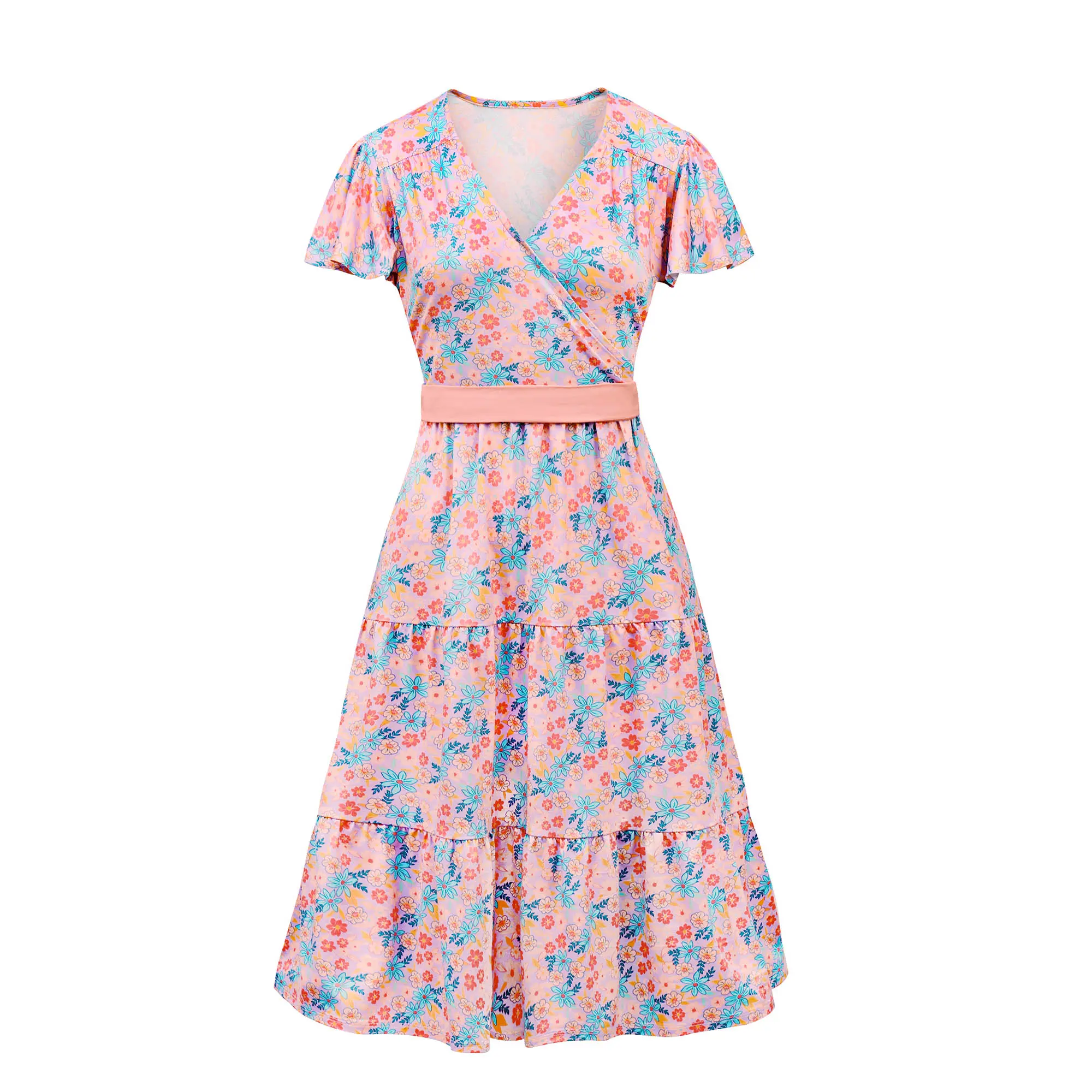 V.&GRIN Mommy Summer Dresses, Cute Floral Matching Outfits for the Whole Family