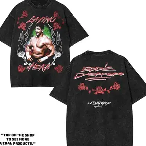 VINTAGE TEE, WWE4U EDDIE GUERERRO LATINO HEAT TEE BLACK, Wrestler Shirt, WWE4U Shirt, Tee, Unisex T-Shirt, men gifts Menswear Underwear graphic Top Seamless graphic tee graphic P04