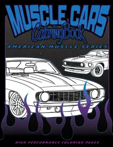 Muscle Car Coloring Book