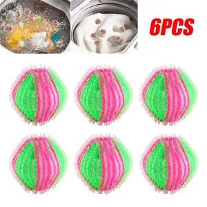 6pcs washing machine depilator laundry ball cleaning fluff sticky hair ball cleaning ball lint remover for washing machines