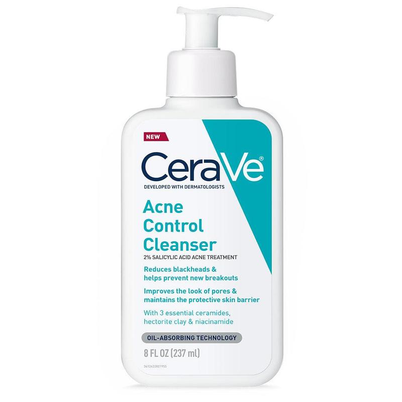 CeraVe Acne-Prone Skin Bundle: CeraVe Acne Control Cleanser & CeraVe Acne Resurfacing Retinol Serum