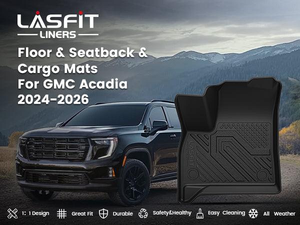Lasfit fit for 2024-2026 GMC Acadia Floor Mats or Seatback & Cargo Mat Lasfit fit for 2024-2026 GMC Acadia Floor Mats or Seatback & Cargo Mat