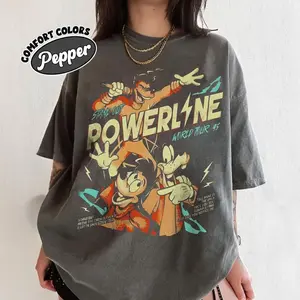 Vintage Powerline World Tour T- Shirt, Family Matching Tee, 2026 Gift