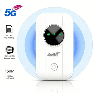 5G/4G LTE WiFi Mobile Hotspot,300Mbps High Speed，Connect Up to10+ Devices,Portable WiFi Hotspot for Travel,Business,RV,Cruise,Travel Router