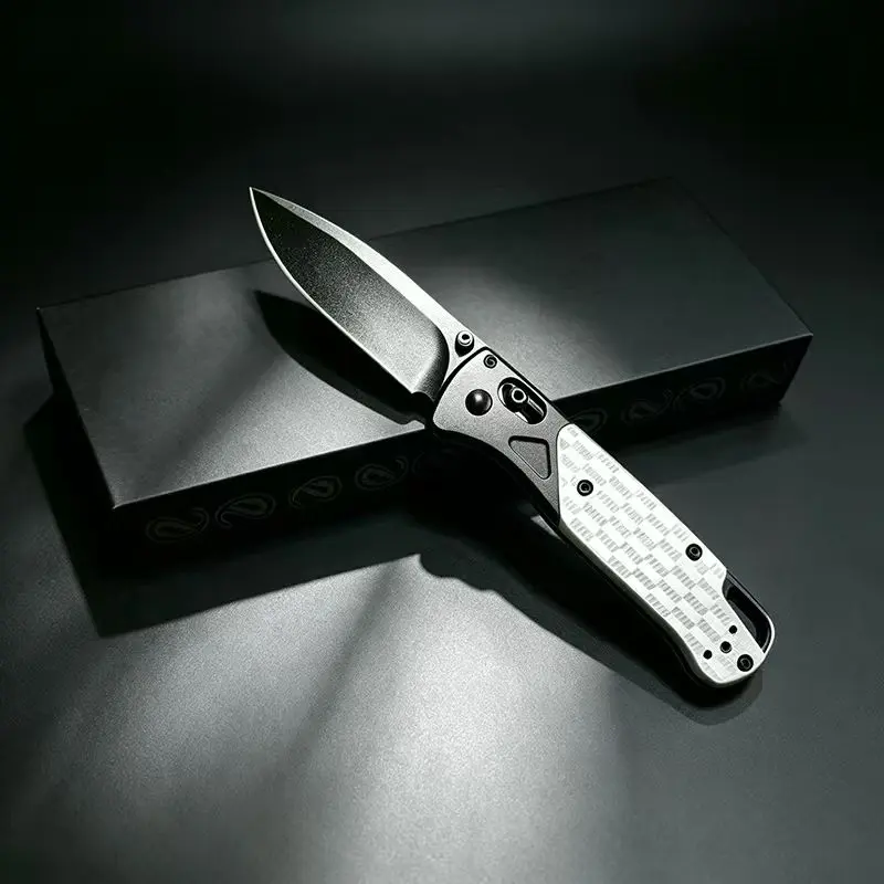 BM535-2501 Safety Lock Folding Knife, Robust Metal Handle, Trusty Cutting Gear, Premium Father’s Day Gift for Dads (Sports & Outdoor Camping & Hiking Camp Kitchen Tool)