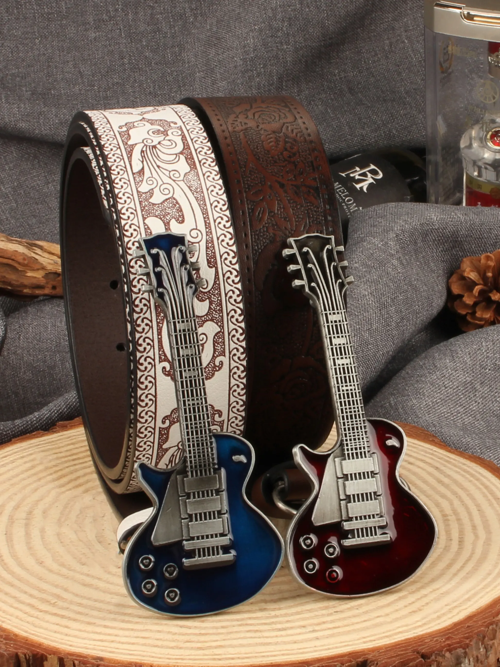 Hip Hop Rock Jazz Instrument Guitar Clip Belt, Unique Minimalist Versatile Pants Waistband, Stylish Accessory for Music Lovers