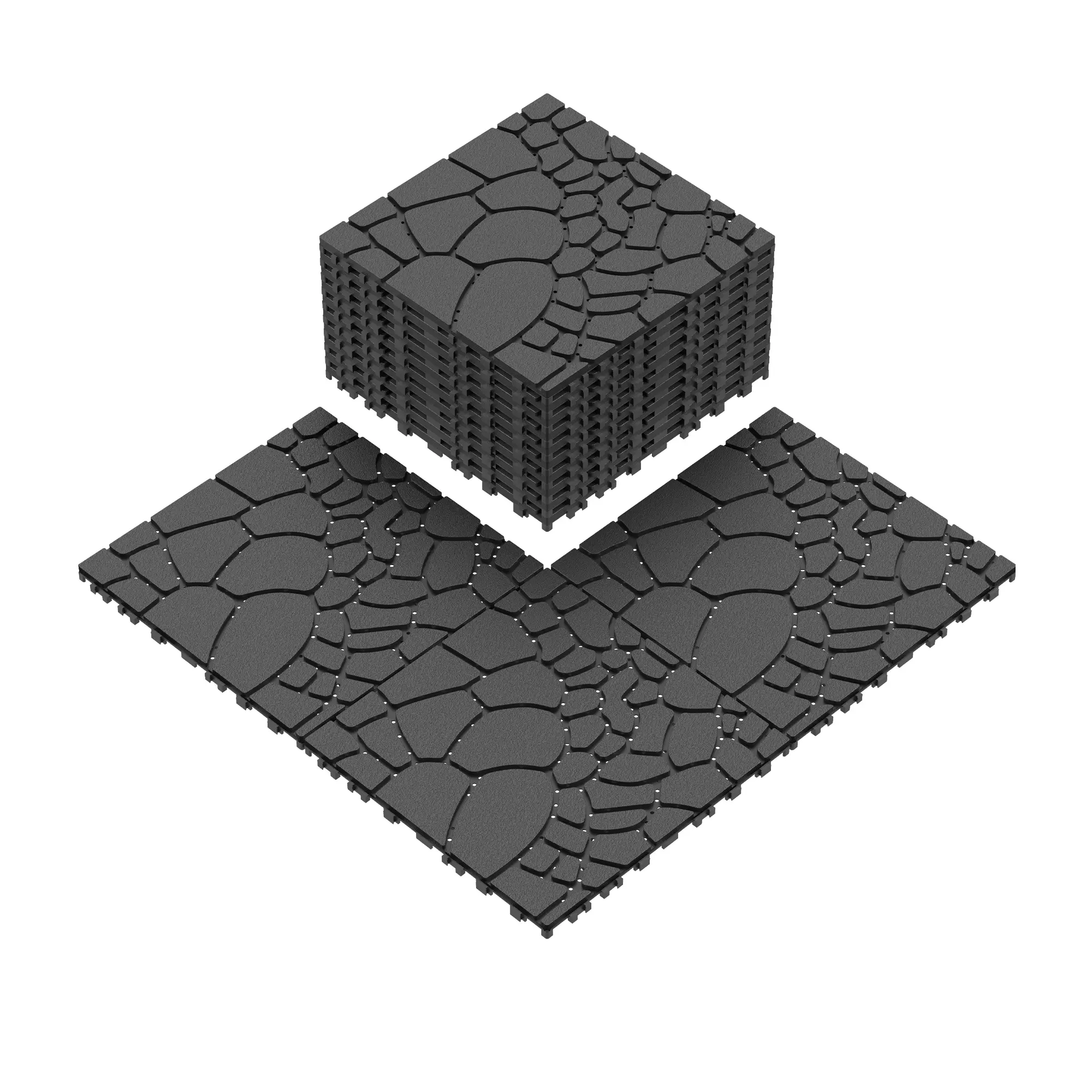 10-Dark Grey((1 Box=44 Pcs=44 sqft)