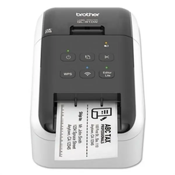 Brother QL-810W Wireless Label Printer, Rechargeable Battery & Batteries Compatible, Windows-Ready for Envelopes, File Folders (Computers & Office Equipment), Pc