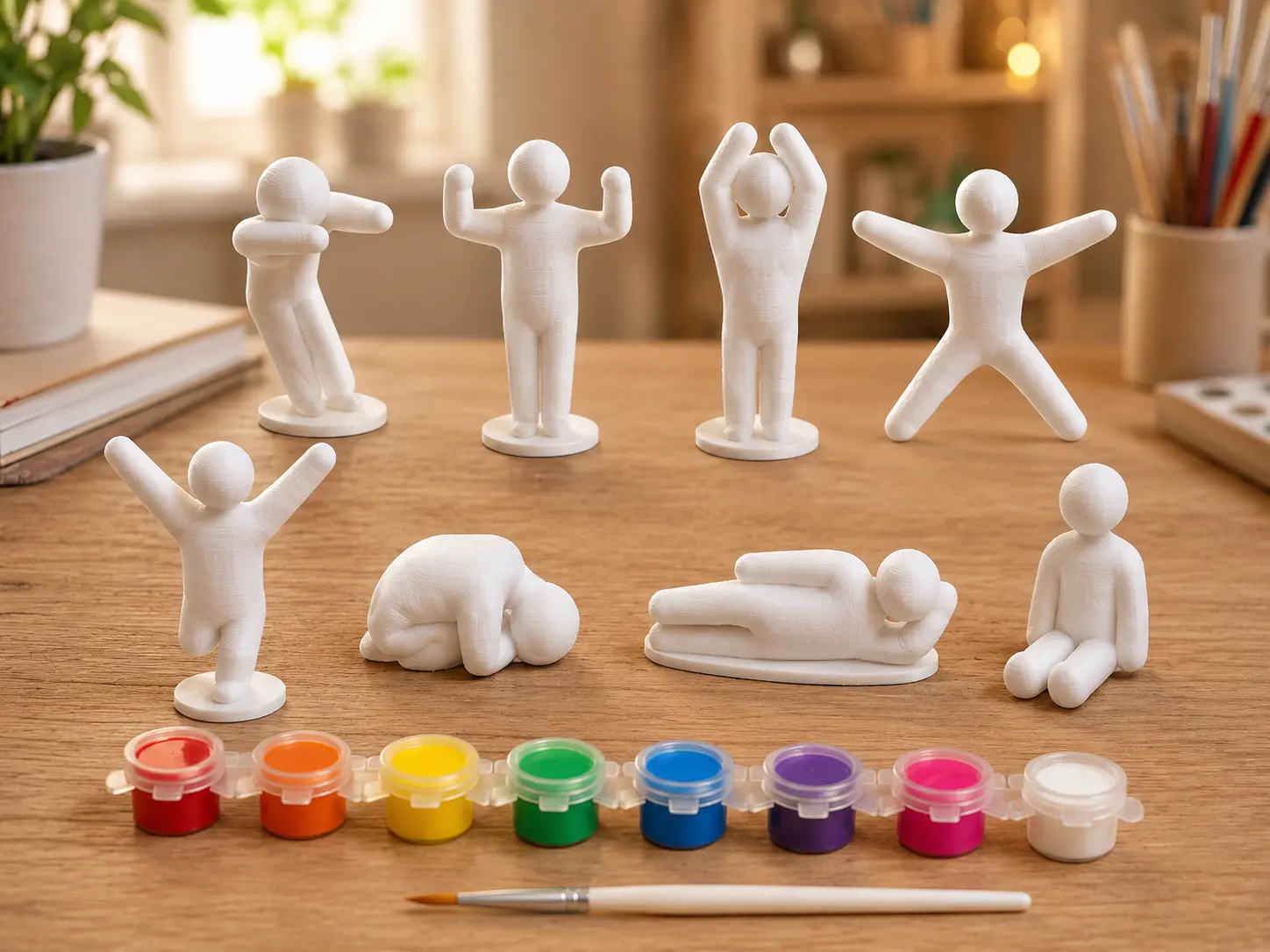 3D Printed Paintable Figure Set