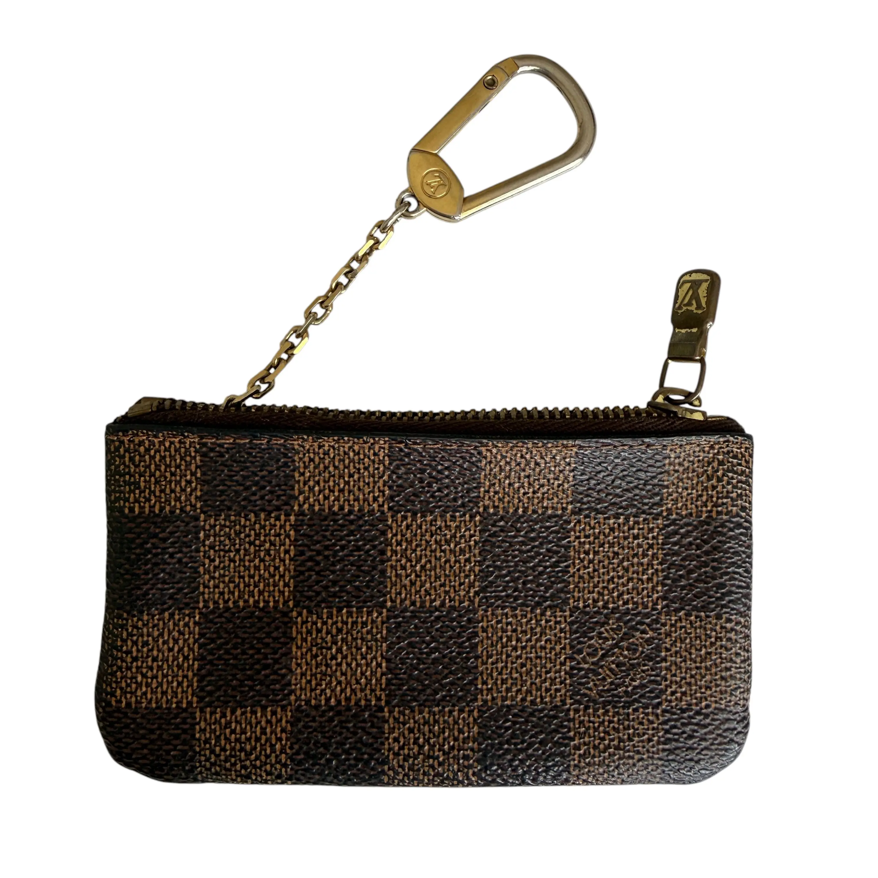 Pre-owned Louis Vuitton Key Pouch Small leather goods FINAL SALE NO RETURN NO CANCEL damier pochette cles coin authentic with COA