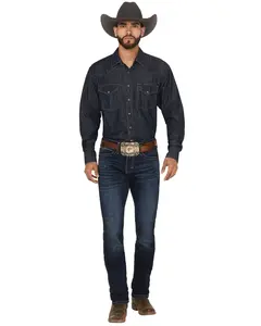 Ariat Men's M8 Dark Wash Modern Slim Straight Stretch Denim Jeans - 10061740