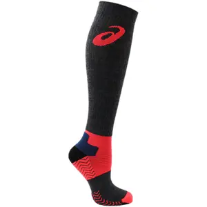 ASICS Womens Compression Wool Knee High Socks Running Athletic Knee High - Grey