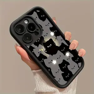 Cute Cat Pattern Phone Case, Anti-drop Phone Protector Cover, Phone Accessories Compatible with iPhone 17 pro max   iPhone 16 15 14 13 12 11 XS XR X Mini Plus Pro Max