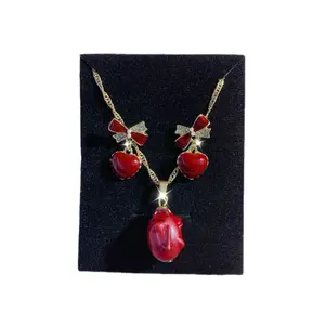 Berserk Griffith Behelit Jfashion Lolita Hime Gyaru Kawaii Coquette Dainty Romantic Anime Manga Necklace + Earrings Set