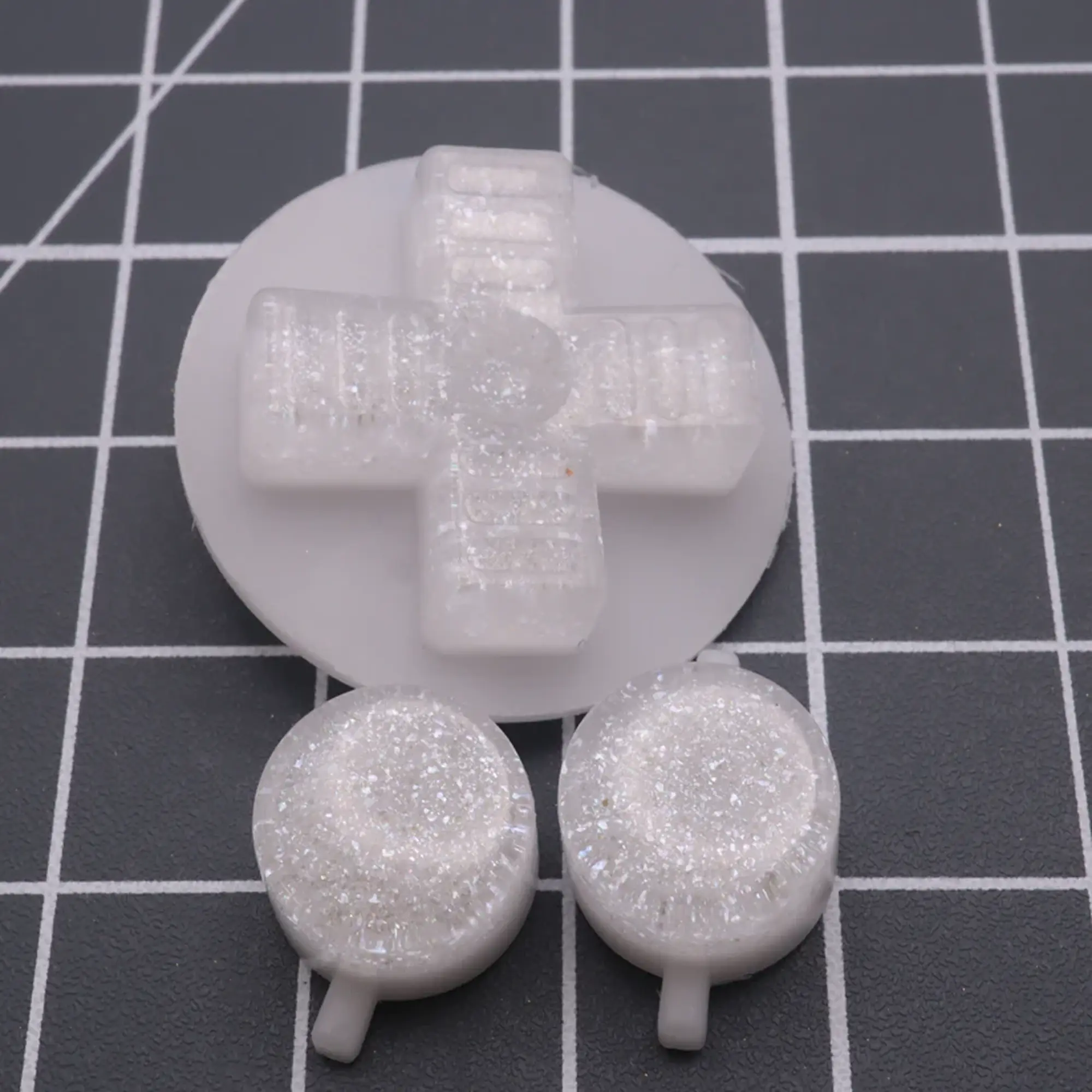 NES Custom Buttons Pearl White