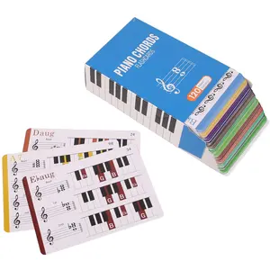 Set of Piano Chord Flash Cards, Durable Essential Learning Aid for Beginners & Advanced Players, Enhance Musical Skills Quickly