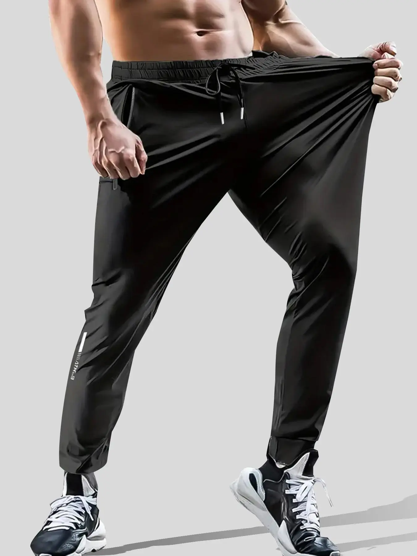 Men's Solid Single Jersey Joggers - Fitted, Pocketed, and Breathable Pants for Summer Casual Wear with Quick Dry Fabric, Cold Wash, Utility Pocket