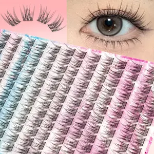 156 Pcs Fish Tail False Lashes, Japanese Anime Style, Natural Look, Lightweight, Reusable, Easy to Apply, Perfect for Daily Makeup, Cosplay, Parties
