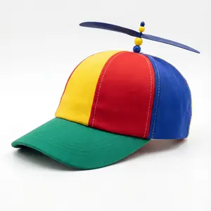 2026 New Baseball Cap Spring and Autumn Fashionable Color-Block Parent-Child Sun Protection Duckbill Cap Cartoon Cute Propeller Sun Hat