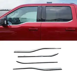 Window Sill Trim Decor Strips For Ford F150 2021+ Car Exterior Accessories Automotive Vehicle