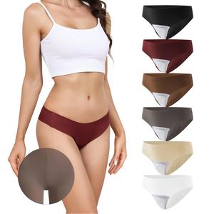 LEVAO 3/6 Pack Camel Toe Cover Thongs for Women – Low Waist Invisible G-String Panties, Anti Cameltoe Pad, No Show Thong Panty Liners, Comfortable Everyday Underwear, Machine Washable, Basic Womenswear