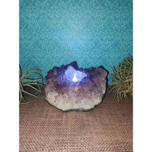 Amethyst Crystal Candle Holder