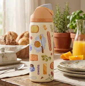 Owala Brunch Yellow Color Drop FreeSip Water Bottle 32oz For Gift