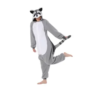 Cute animal costumes, one-piece pajamas, fleece home pajamas