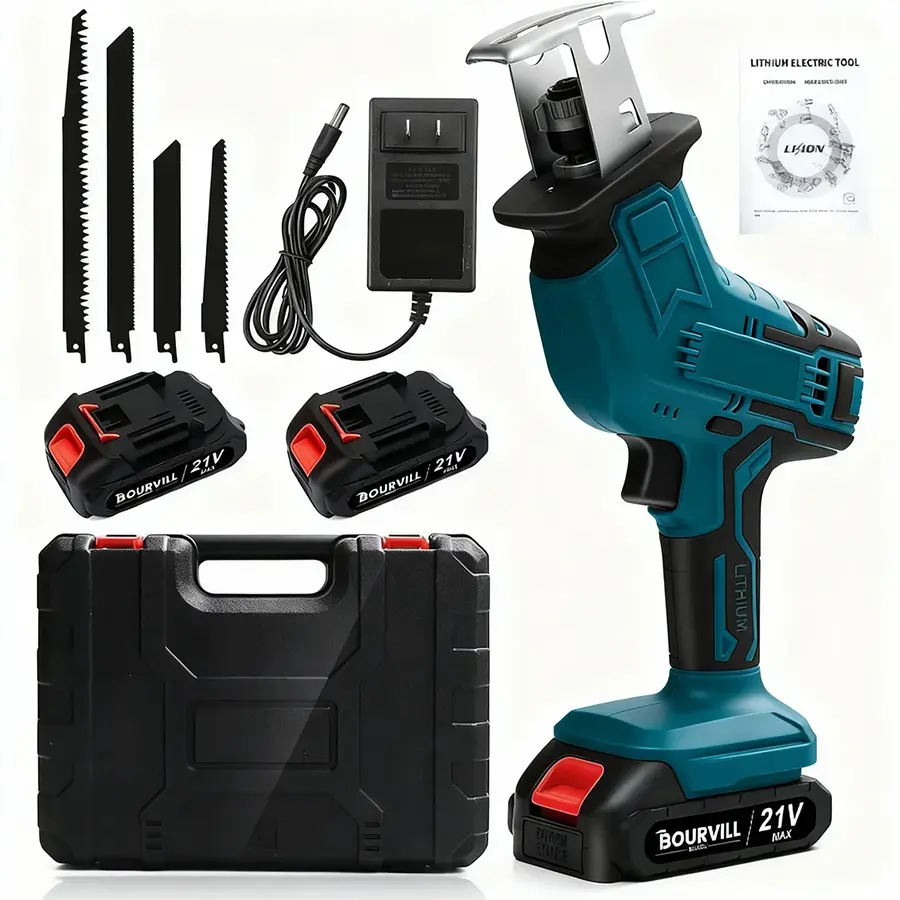 Reciprocating Saw for 36V Battery, 3 Variable Speed, Brushless Tool-Free Blade Change, 4 Saw Blades for Metal Wood PVC Cutting #SummerVibes