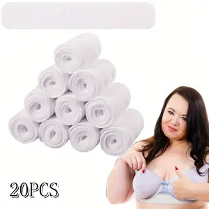 20 Pcs 3 Layer Washable Rectangle Cotton Under Breasts Pads Anti Sweat Bra Padding Bra Liners Fashion Accessories