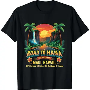 Survivor Maui Hawaii Retro Road to Hana 2026 Trip Vacation T-Shirt
