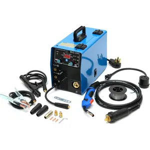 Gas and Gasless 200A 110V/220V Multiprocess MIG Welder - 4-in-1 Welding Machine for Flux Cored, MIG, Lift TIG, and Stick ARC Welding Machine
