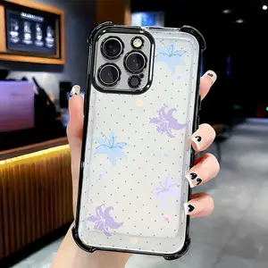 Spotted Lily iphone16pro  Anti-fall airbag case with reinforced corners making it the perfect New Year high-quality texture drop protection strong protection full coverage transparent and vibrant colors. cartoon design modern