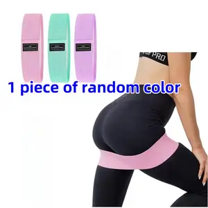 Random Color Resistance Band for Fitness, Non-Slip Elastic Tension Rope for Leg & Glute Training, Stretching, Yoga & Pilates