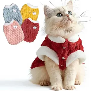 Dog & Cat Sweater for Small Pets-Extra Warm Turtleneck Puppy & Kitten Clothes, Soft Knit Pullover Winter Coat for Christmas, Cozy Pet Outfit
