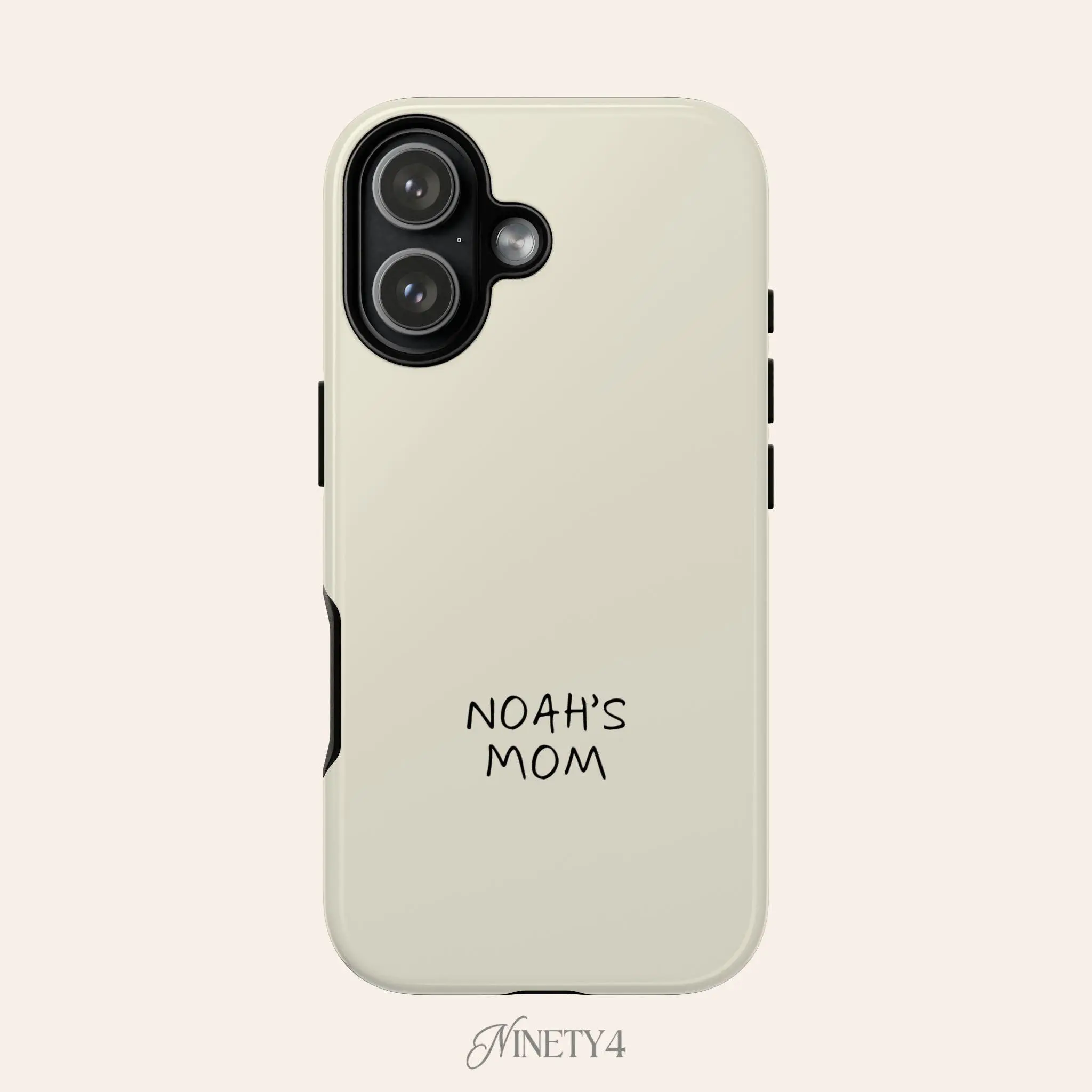 Custom Mom Tough Durable Shockproof Phone Case - Personalized Name or Initial Protective Mobile Phone Accessory, Accessories