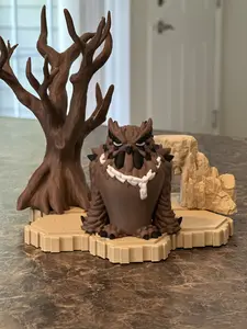 Ferocious Owlbear Miniature - SuperPrints 3D Printed D&D Monster Figure