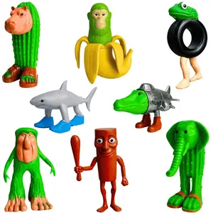 8PCS Tralalero Tralala Figures Toys with Tralalero Tralala, Tung Tung Tung Sahur, Brr Brr Patapim,Brainrot Meme Shark Collectible Animals Figurine Doll Gifts for Fans