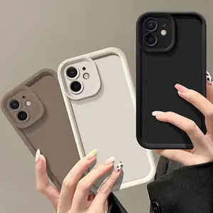 3 Piece Set High Bamboo Three Colors Matte Tpu Phone Case, Shockproof Protective Soft Cover for iPhone 11/12/13/14 Pro Max/15 Pro/16 Plus/16 Pro Max