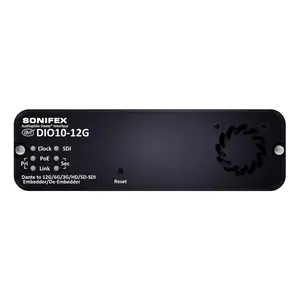 Sonifex AVN-DIO10-12G Dante 12G/8G/3G/HD/SD-SDI Embedder/De-Embedder *USA Small Business*