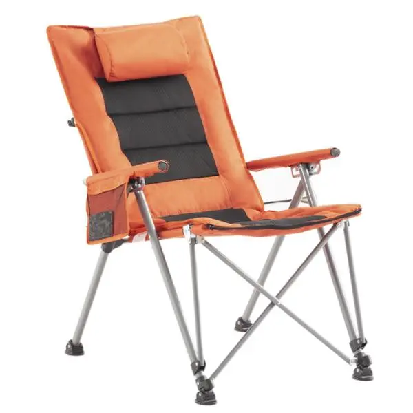 SAYGOGO Heavy-Duty 5-Position Adjustable Reclining Folding Camping Chair with Footrest, Side Pocket & Carry Bag (Adjustable Portable, Compact Collapsible) for Camping, Garden Napping, Adjustable Portable Chairs, Compact Collapsible Chairs