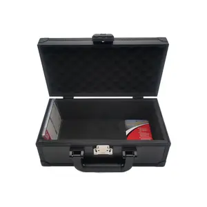 Durable Aluminum Alloy Storage Box with Customs Lock, 1 Count Jewellery Storage Box, Sports Card Organizer, Home Organizer for Jewelry, Tools, Lockable Storage Boxes