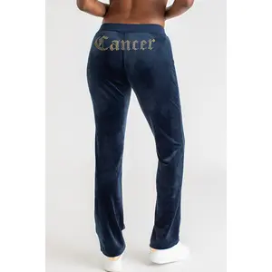 Juicy Couture Cancer Customizable Big Bling Velour Track Pants