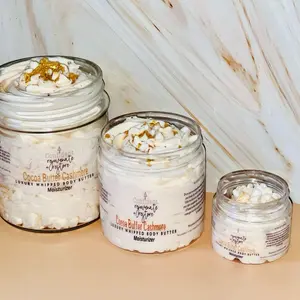 Cocoa Butter Cashmere Luxury Whipped Body Butter & Exfoliant Options Sugar Glow Exfoliating lotions organic body butter viral scrub sadoer brand bath soak limited time soothe skin nourish your sensitive skin
