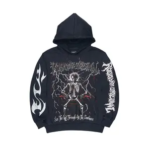 Deathrow Navy Graphic Hoodie