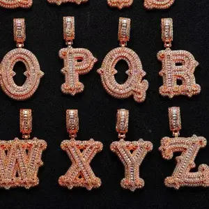 M2-2275 Custom Iced Out Letter Pendant | Your Name In Bling