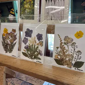 Handcrafted Cards - Blank Mother’s Day or Greeting or Thank You Card with Natural Floral Designs