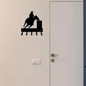 Horse Rider Design Key Rack, Wall Mounted Key Holder, Practical Key Organizer for Home Decor, Home Decorations