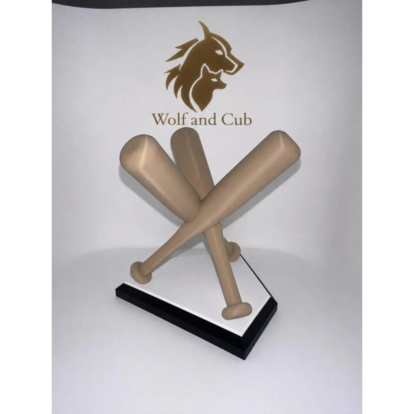 Wolf and Cub Baseball Ball Holder - $14.99 - Perfect for Baseball Enthusiasts - Ideal for Displaying Your Baseballs - Durable and Stylish Design