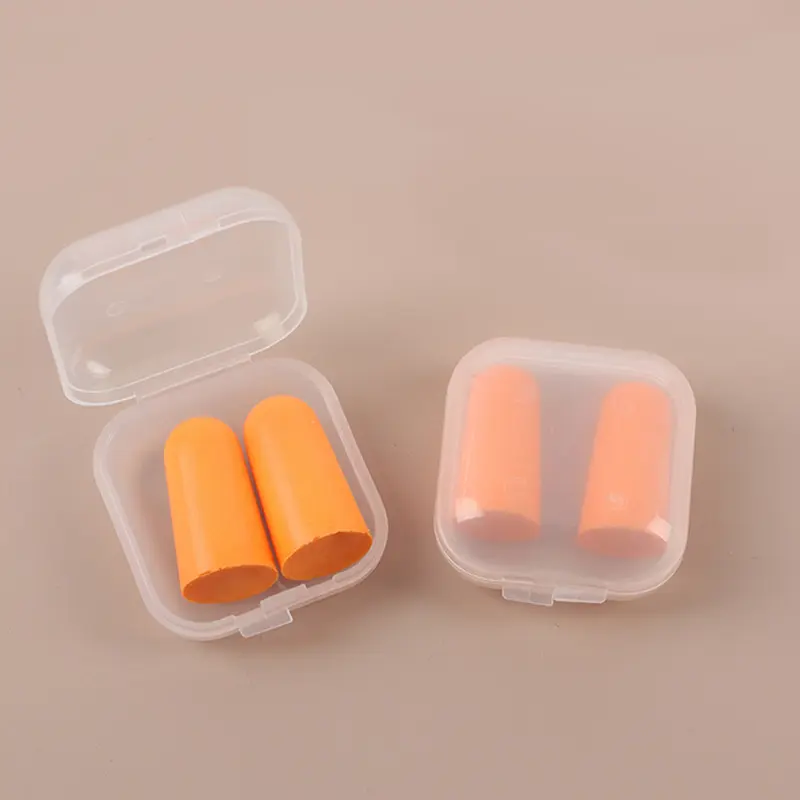 Noise Reducing Silicone Ear Plugs for Sleeping, Travel, Work, Study & Daily Noise Protection with Portable Case